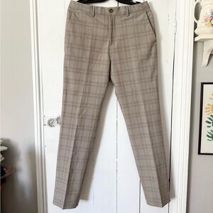 Zara plaid pants in beige color, size 40, regular length